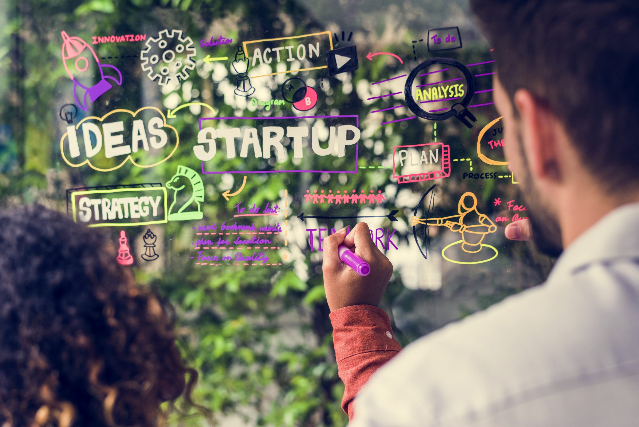 Startup team planning global growth strategy with the best SMS service provider for international communication